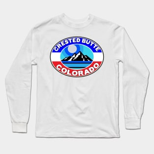 Crested Butte Ski Colorado Skiing Mountains CO Long Sleeve T-Shirt